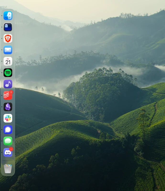 Screenshot of a macOS dock.